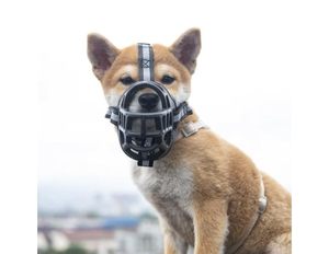 lot 6179 image: Soft Silicone Dog Muzzle �� Breathable Basket Muzzle for Small to Large Dogs, Adjustable Humane Fit for Training, Grooming & Vet Visits (Small)