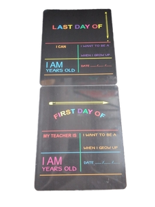lot 6180 image: First and Last Day of School Memory Boards Set