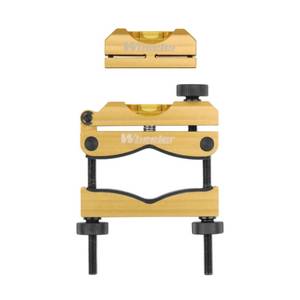lot 6182 image: Wheeler Engineering Professional Reticle Leveling System with Heavy-Duty Construction, Universal Design and Storage Case for Gunsmithing and Maintenance, BronzeBlack