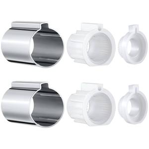 lot 6197 image: Enhon 2 Pack Stop Tube and Temperature Limit Stop Kit Replacement for 96987, Compatible with Moen Posi-Temp 1 Handle TubShower Faucet Valve Cartridge, Small, Chrome