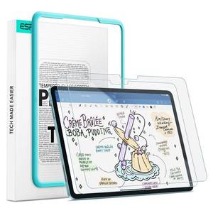 lot 6214 image: ESR 2 Pack Paper-Feel Screen Protector for iPad Air 11 Inch M4M3M2 (202620252024, 8th7th6th Gen), Write and Draw Like on Paper, 9H Tempered Glass, Matte Anti-Glare with Alignment Frame