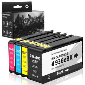 lot 6226 image: Aceozsoronn 936XL 936e Ink Cartridges Combo Pack Replacement for HP 936e Ink 936XL and 936 Color Combo Pack for HP OfficeJet Pro 9120e 9125e 9122e 9128e 9130e 9135e 9130b 9730e (4 Pack with Chip)