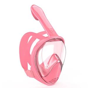 lot 6234 image: Kids Snorkel Mask Full Face, Snorkeling Gear for Kids 2-14 with Camera Mount, 180 Degree Panoramic View Snorkeling Set Anti-Fog Anti-Leak (Pink)