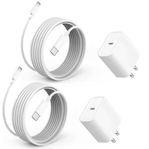 lot 6291 image: 10FT For iPhone Charger Fast 20W Charger, Extra Long iPhone Charger Fast Charging, 2Pack 10Feet USB C to Lightning Cable Cord Adapter for iPhone 14 Pro Max14 Plus13 Mini1211XXRSEiPadAirPods