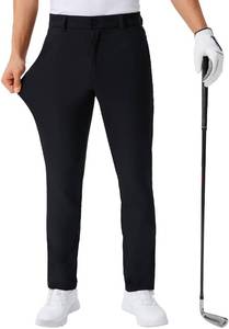 lot 6316 image: QPNGRP Mens Golf Pants 303234 Inseam Lightweight Stretch Work Dress Pants Black 38Wx30L