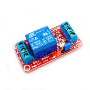lot 6327 image: HiLetgo 12V 1 Channel Relay Module with Optocoupler Isolation Support High or Low Level Trigger