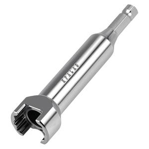 lot 6329 image: KPALAG Stainless Steel 34 Strut Channel Adapter Nuts & Bolts Drill Bit Socket Wrench Tool for 19mm Bolt Head Compatible with 1-58 2-716 3-14Channels and Struts