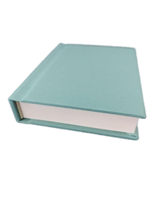 lot 6394 image: Green Linen Photo Album with Magnetic Pages