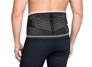 lot 11309 image: Copper Fit Pro Back Support, Black with Copper Trim, LargeX-Large, Unisex Waist Size 39��-50�� (CFBACK)