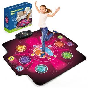lot 11311 image: Electronic Dance mat for kids,Upgraded Light-up 6-Button Dancing Pad,Wireless Bluetooth toys,Birthday Christmax Musical Gifts for boys girls,Built-in Music Playmat,Ages 3 4 5 7 8 9 10 11 12 Year Old