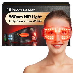 lot 11338 image: INIA Red Light Therapy Eye Mask for Under Eye Treatment & Rejuvenation - Skincare Device for Dark Circles, Wrinkles, Forehead Lines, Crows Feet