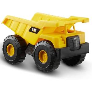 lot 11339 image: CAT Construction Toys, Construction Fleet 10 Dump Truck Toy - Heavy��Duty Plastic, Working Tilting Bed & Free��Rolling Wheels, IndoorOutdoor Sandbox Truck for Toddlers & Kids Ages 2-6