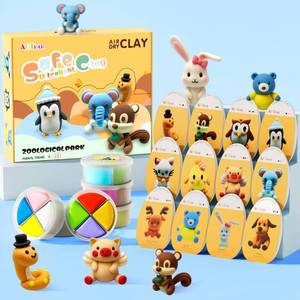 lot 11361 image: ARTPAR Air Dry Clay Kit for Kids-12 Animals Modeling Magic Clay,DIY Art Crafts Molding Clay Set,Ultra Light & Soft, Safe & Non-Stick with Sculpting Tools & Tutorials, Unique Gifts for Boys & Girls