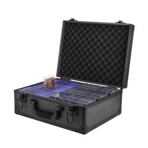 lot 11369 image: HZGXQN Toploader Storage Box for 3 x 4 35pt Rigid Card, Top Loader Card Storage Hard Case, Sports Card Storage Boxes for Trading Cards, Top Loaders Holder (Holds 600 Toploaders)