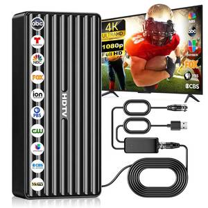 lot 11390 image: TV Antenna for HD Smart TV Indoor,1000 Miles Range Digital Outdoor TV Antenna for Free Local Channels, Supports 8K4K1080P,33ft Coax Cable