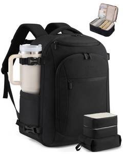 lot 11419 image: LOVEVOOK 40L Travel Backpack for Women & Men,Airline Approved Carry On Backpack with 3 Packing Cubes,TSA Waterproof Personal Item Bag,Weekender Overnight Essentials Backpacks fits 18 Laptop