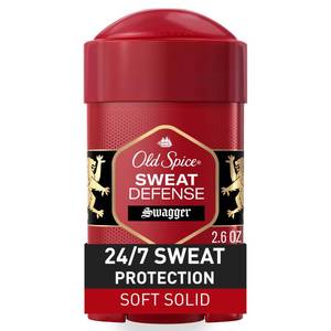 lot 12307 image: Old Spice Sweat Defense Antiperspirant & Deodorant for Men, 247 Ultimate Sweat Protection, Long Lasting Scent, Soft Solid, Swagger with Cedarwood Scent, 2.6 oz