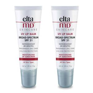 lot 12329 image: EltaMD UV Lip Balm SPF Sunscreen, Sunscreen Lip Balm with SPF 30, Protects Dry Cracked Lips, Transparent Zinc Oxide, 0.28 Tube (Pack of 2)