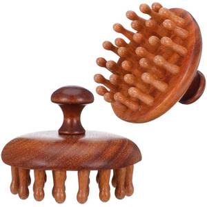 lot 12387 image: Sibba Wooden Scalp Massager Bamboo Brush Hair Massager Brush for Hair Growth Head Gua Sha Brushes, Portable Head Massagers Tool for Women and Men Hairs Growth Stress Relief Spa Scalp Care