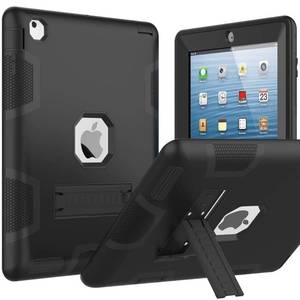 lot 12400 image: Puxicu Case for iPad 2nd  3rd  4th Generation, Heavy Duty Rugged Protective, Cover for iPad 2 3 4 (20122011 Model), Black