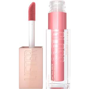 lot 12404 image: Maybelline Lifter Gloss, Hydrating Lip Gloss with Hyaluronic Acid, High Shine for Plumper Looking Lips, Silk, Warm Mauve Neutral, 0.18 Ounce