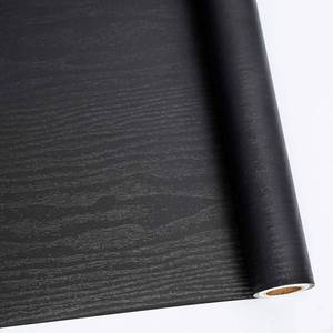 lot 12415 image: Abyssaly Peel and Stick Wallpaper Black Wood Contact Paper Decorative Self-Adhesive Film for Surfaces Easy to Clean Thickening Upgrade Increase Stomata and Reduces Bubble Generation 11.8 in X 78.7 in