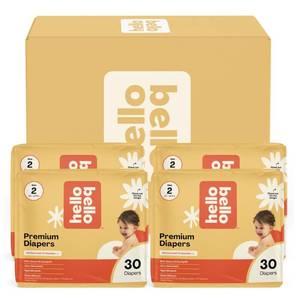 lot 13478 image: Hello Bello Diapers, Size 2 (10-16 lbs) Flower Child, 120 Count Value Pack of Premium Disposable Baby Diapers, Hypoallergenic with Soft, Cloth-Like Feel