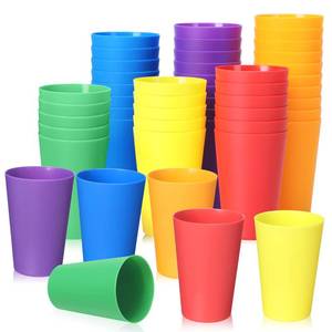 lot 13497 image: Yahenda 120 Pcs 5.5 oz Plastic Reusable Cups Colorful Kids Cups for Party Favors Small Reusable Toddler Tumblers for Kids Drinking Unbreakable Plastic Tumblers for Party Events School Supply