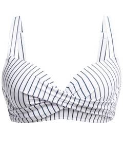 lot 14024 image: Aqua Eve Women Underwire Bikini Top - Push Up Swimsuit Top Bra Padded Bathing Suit 2025 Twist Front Swimwear Blue Striped M