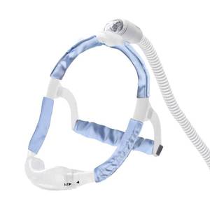 lot 14049 image: Satin CPAP Strap Covers Silky CPAP Headgear Strap Covers Set to Fit DreamWear or ResMed AirFit Hair Saver for CPAP Reduce Lines and Hair Pulling (Blue)