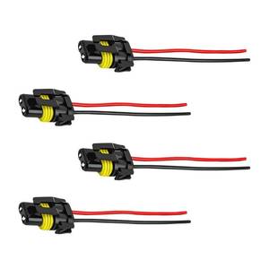 lot 14053 image: Wevdn 4 PCS 9005 HB3 9006 HB4 9012 Bulb Socket, Headlight Connector Female Adapter Wiring Harness Socket, Automotive Headlights Fog Lights Socket Wire Replacement, Car Accessories