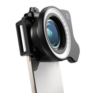 lot 14073 image: APEXEL 10-20X Macro Lens for iPhone & Android Phones  HD Photography Lens Kit with Universal Clip & 45-Mode Fill Light  Capture Still Life Close-Ups, Insects, Plants, Jewelry, Food & Small Objects