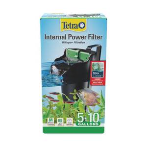 lot 14100 image: Tetra Whisper Internal Power Filter 5 To 10 Gallons, For aquariums, In-Tank Filtration, Black