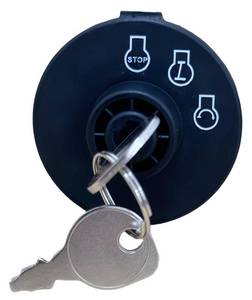 lot 14107 image: Ignition Switch 3 Postion with Key Fit for Exmark Toro 117-2222117-2221137-4100 Z Master Time Cutter SS ZS Series Titan Lazer Z Quest Next Lazer Z Zoro Turn Lawn Mower Black