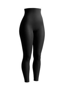 lot 14438 image: SHAPERMINT Large High Waisted Tummy Control Compression Leggings for Women - Petite to Plus Size Womens Leggings Non See Through Black