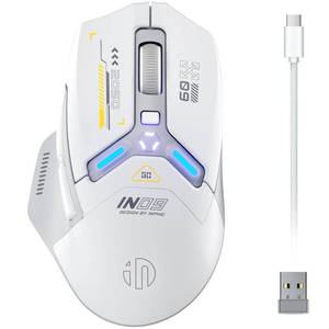lot 14446 image: INPHIC IN9 Wireless Gaming Mouse, True Tri-Mode BluetoothType-C Wired2.4G Wireless Connection, 10000 DPl, Fully Programmable, RGB Backlit, for Laptop PC Mac