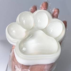 lot 14454 image: Handmade Large Cat Paw Squishies for Relaxation, 5-inch Transparent Squishies Paw for Adults - 2025 New