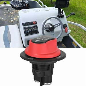lot 14469 image: Battery Isolator Selector Switch for Boat Waterproof Battery Master Disconnect Switch Power CutShut Off Kill Switch DC 50A for Car Marine Yacht RV ATV Vehicles