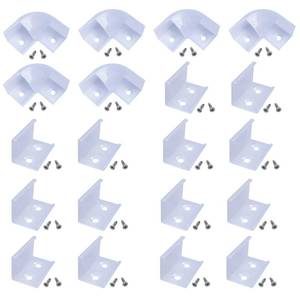 lot 14493 image: Litever 90 Degrees Corner Connectors, ONLY for Litever Slim V Shape LED Strip Aluminum Channels, Screws Included, LL-016-90D