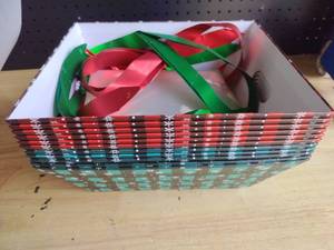 lot 19020 image: Christmas Holiday Gift Ribbon Set with Boxes (11 pack)