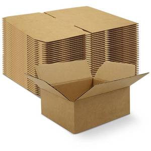 lot 19989 image: Jibrelxion 20 Pack 8 x 6 x 4 Inches Small Shipping Boxes, Sturdy Brown Cube Corrugated Cardboard Storage Boxes for Packaging, Mailing, Moving, Home Business