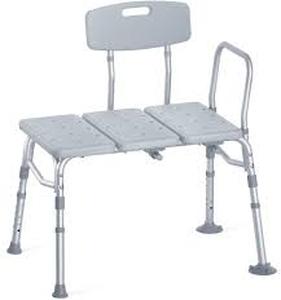 lot 5166 image: Homland Adjustable Shower Chair with Backrest Model BC4