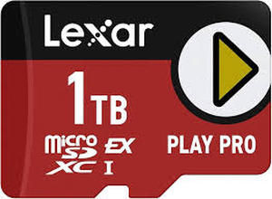 lot 6105 image: Lexar PLAY PRO 1TB MicroSDXC Express Card with Storage Case compatible Nintendo switch 1
