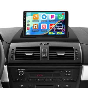 lot 1539 image: for BMW X3 E83 Radio 2004 2005 2006 2007 2008 2009 2010 2011 2012, 2G64G X3 Android Car Stereo with 9 inch Screen CarplayAndroid Auto1080PBluetoothWiFi