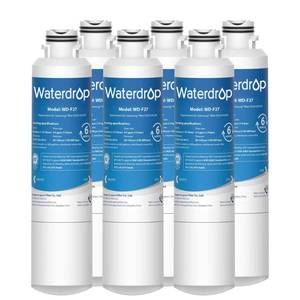 lot 1549 image: Waterdrop DA29-00020B Replacement for Samsung� Water Filter HAF-CINEXP, DA29-00020B, HAF-CIN, DA29-00020B-1, RF28HMEDBSR, RF263BEAESR, RS25J500DSR, RF263TEAESG, HDX FMS-2, DA97-08006A-1, 6 Filters
