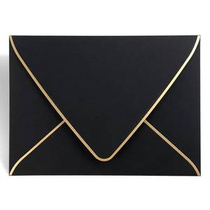 lot 2012 image: A7 Black Envelopes 5 x 7,50Pack,- For 5x7 Cards Self Seal Perfect for Weddings, Invitations, Photos, Graduation, Baby Shower Thick Luxury Paper5.25 x 7.25 Inches (Black)