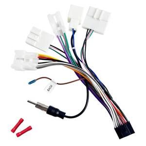 lot 2014 image: 16Pin ISO Aftermarket Radio Harness Adapter for Toyota 2005-2016 with SWC Reverse Cable, 16Pin Android Car Stereo Wiring Harness with Antenna Adapter for Camry Corolla 4Runner RAV4 Tundra Tacoma