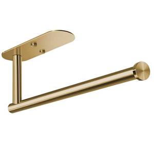 lot 2034 image: VAEHOLD Adhesive Paper Towel Holder Under Cabinet Wall Mount for Kitchen Paper Towel, Paper Towel Roll Holder Stick to Wall, Stainless Steel (Gold)