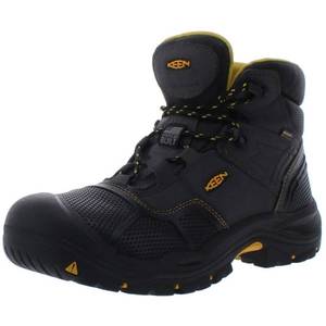 lot 2451 image: KEEN Utility mens Logandale Mid Steel Toe Waterproof Work Shoe, RavenBlack, 10.5 Wide US
