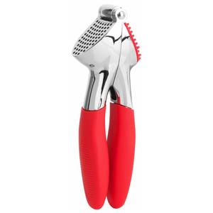lot 2472 image: Trudeau Garlic Press - Effortless Garlic Crusher with Built-In Cleaning Aid, Large Garlic Chamber, Comfortable Ergonomic Handle, BPA-Free & Dishwasher-Safe - Quick and Easy Meal Preparation
